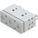 Festo Pneumatic Guided Cylinder, 50mm Bore, DFM Series, 25 mm Stroke, Double Acting, Elastomer Cushioning DFM-50-25-P-A-GF