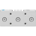 Festo Pneumatic Guided Cylinder, 50mm Bore, DFM Series, 25 mm Stroke, Double Acting, Elastomer Cushioning DFM-50-25-P-A-GF