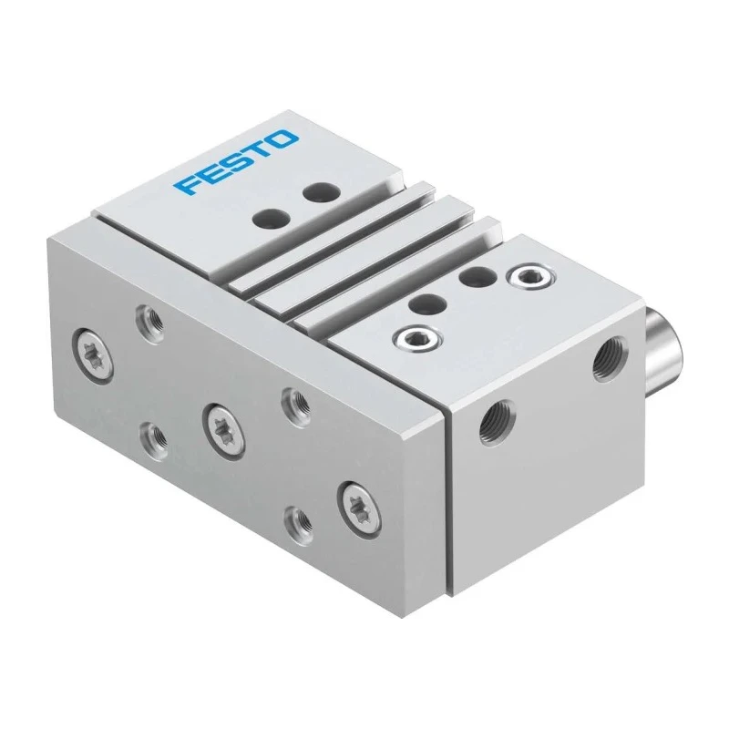 Festo Pneumatic Guided Cylinder, 50mm Bore, DFM Series, 25 mm Stroke, Double Acting, Elastomer Cushioning DFM-50-25-P-A-GF