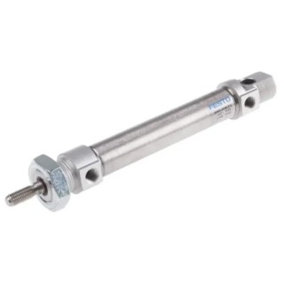 Festo 70 mm Pneumatic Cylinder Double Acting, Aluminium Body, Through Hole Mount DSNU-20-70-PPS-A