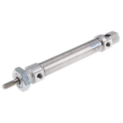 Festo 70 mm Pneumatic Cylinder Double Acting, Aluminium Body, Through Hole Mount DSNU-20-70-PPS-A