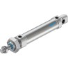 Festo Pneumatic Cylinder, DSNU Series, Double Acting, 25mm Bore, 70mm Stroke, Aluminium Body, Through Hole DSNU-25-70-PPV-A