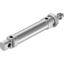 Festo Pneumatic Cylinder, DSNU Series, Double Acting, 25mm Bore, 70mm Stroke, Aluminium Body, Through Hole DSNU-25-70-PPV-A