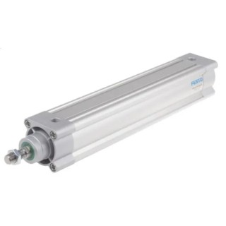 Festo Pneumatic Piston Rod Cylinder 63mm Bore, 300mm Stroke, Aluminium Body, Double Acting DSBC-63-300-PPSA-N3