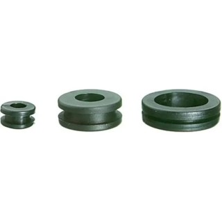 SES Sterling DK Black Polyvinyl Chloride Cable Grommet 8 mm Panel Hole Diameter for 5 mm Cable Dia. 1070010010