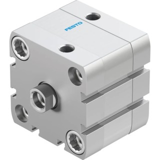 Festo Pneumatic Cylinder ADN Series 50 mm Bore, 10 mm Stroke, Double Acting Aluminium Body ADN-50-10-I-P-A