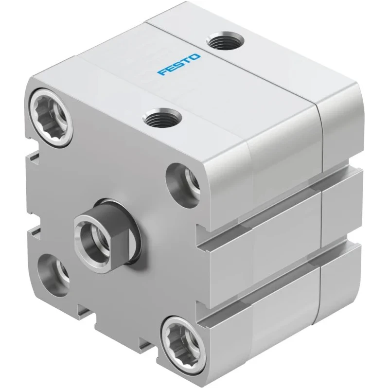 Festo Pneumatic Cylinder ADN Series 50 mm Bore, 10 mm Stroke, Double Acting Aluminium Body ADN-50-10-I-P-A