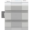Festo Pneumatic Cylinder ADN Series 50 mm Bore, 10 mm Stroke, Double Acting Aluminium Body ADN-50-10-I-P-A