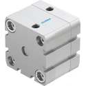 Festo Pneumatic Cylinder ADN Series 50 mm Bore, 10 mm Stroke, Double Acting Aluminium Body ADN-50-10-I-P-A