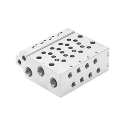 Festo VABM series 2 Station G Manifold Base for Use with VUVG-B Series Sub-Base Valves VABM-L1-14W-G14-2