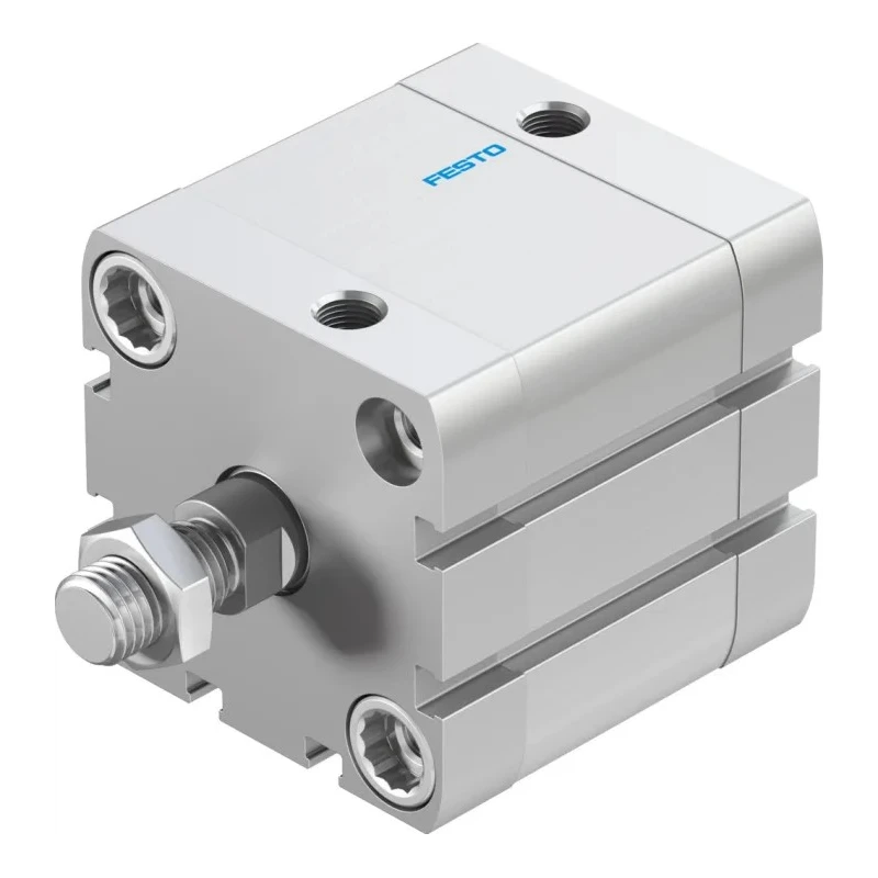 Festo Pneumatic Cylinder ADN Series 50mm Bore, 25mm Stroke, Double Acting, Aluminium Body ADN-50-25-A-P-A