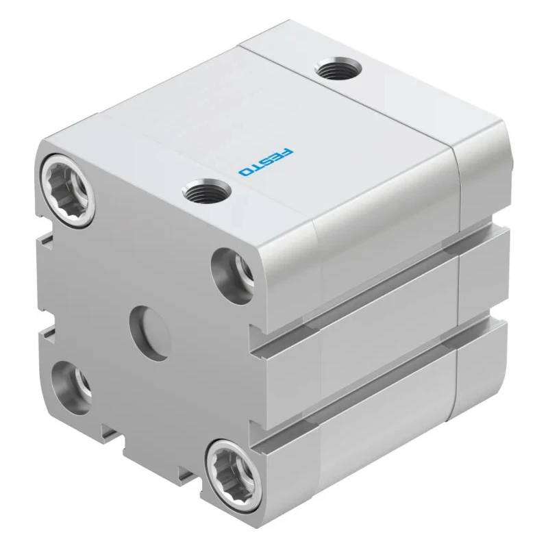 Festo Pneumatic Cylinder ADN Series 50mm Bore, 25mm Stroke, Double Acting, Aluminium Body ADN-50-25-A-P-A