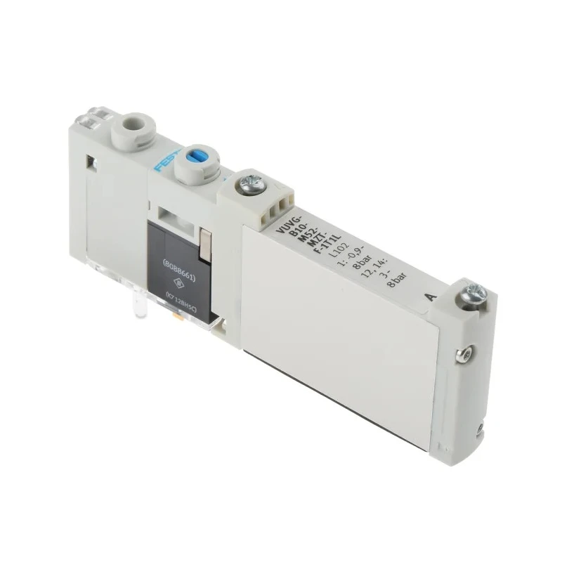 Festo Pneumatic Solenoid Valve 5/2 Electric Manifold Mount Aluminium Alloy Body 24V dc 1W VUVG-B10-M52-MZT-F-1T1L