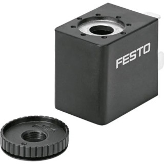 Festo Replacement Solenoid Coil 24V DC Copper Winding Durable Thermoplastic VACF-B-B2-1