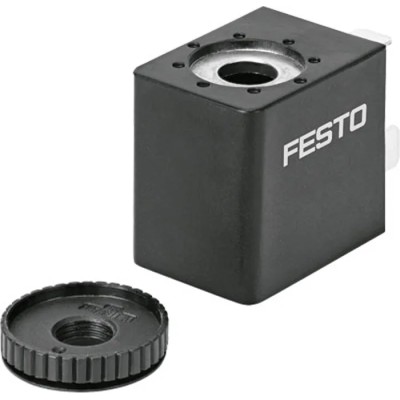 Festo Replacement Solenoid Coil 24V DC Copper Winding Durable Thermoplastic VACF-B-B2-1