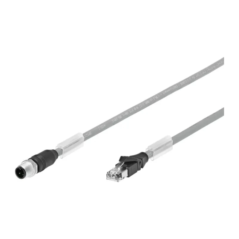 Festo NEBC Series Cable Lead M12 x 1 Connector Straight Plug for Fieldbus Module CTEU 1m Length NEBC-D12G4-ES-1-S-R3G4-ET