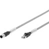 Festo NEBC Series Cable Lead M12 x 1 Connector Straight Plug for Fieldbus Module CTEU 1m Length NEBC-D12G4-ES-1-S-R3G4-ET