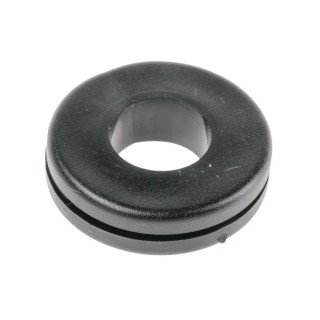 RS PRO PLIO Black Polyvinyl Chloride 18 mm Cable Grommet for 10 mm Cable Dia. 136-7130