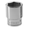 Facom 1/2 in Drive 29 mm 6 Point Square Socket Chrome Vanadium Steel, 20mm Overall Length S.29H