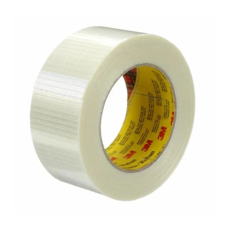 3M Transparent Scotch Packing Tape, 50 mm Width x 50 m Length, Biaxially Oriented Polypropylene Backing, Manual 8959 50MM