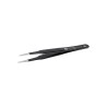 ideal-tek 120mm Stainless Steel Fine, Straight, Flat, Round ESD Safe Tweezer 2A.SA.NE.6