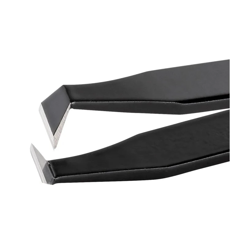 ideal-tek 115mm Carbon Steel Cutting, Angled ESD Safe Tweezer 15AGW.C.NE.0