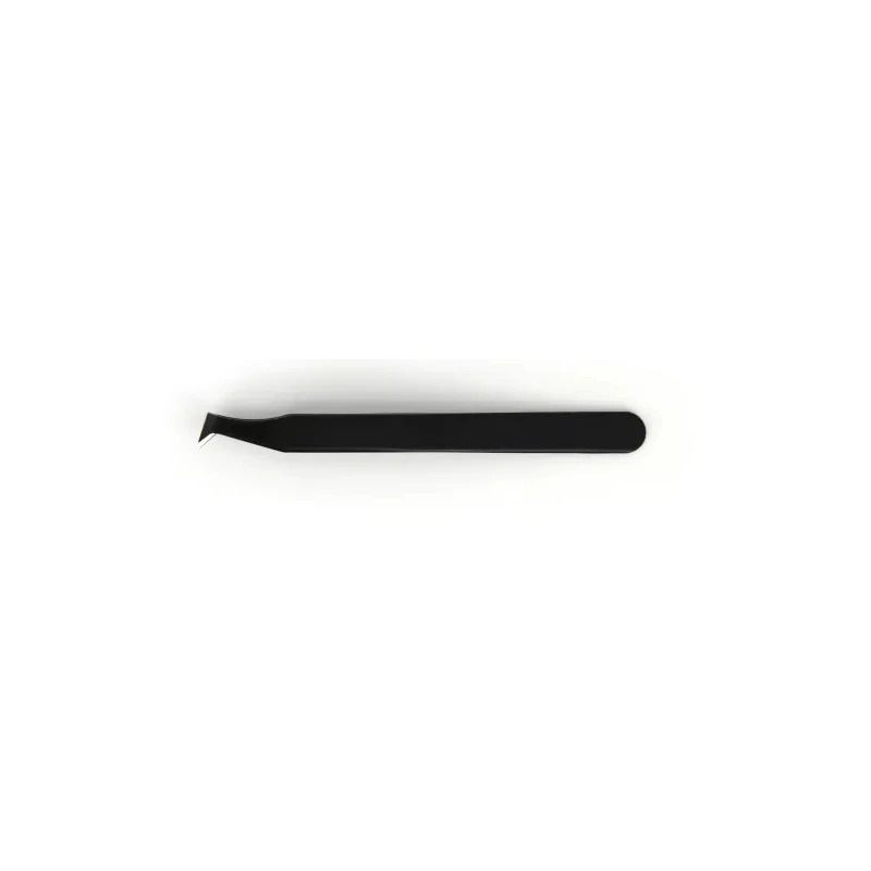 ideal-tek 115mm Carbon Steel Cutting, Angled ESD Safe Tweezer 15AGW.C.NE.0