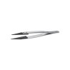 ideal-tek 130mm Stainless Steel Carbon Fibre Polyamide 66 Fine Straight Pointed ESD Safe Tweezer 3CFR.SA.1