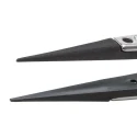ideal-tek 130mm Stainless Steel Carbon Fibre Polyamide 66 Fine Straight Pointed ESD Safe Tweezer 3CFR.SA.1