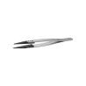 ideal-tek 130mm Polyamide 66 Carbon Fibre Stainless Steel Straight Thick ESD Safe Tweezer 00CFR.SA.1