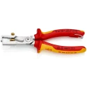 Knipex Copper Insulated Cable Cutter 0 to 10 mm², 180 mm Overall Length, Insulated Handle, Chrome Finish 13 66 180 T