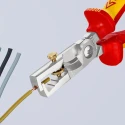 Knipex Copper Insulated Cable Cutter 0 to 10 mm², 180 mm Overall Length, Insulated Handle, Chrome Finish 13 66 180 T
