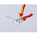 Knipex Copper Insulated Cable Cutter 0 to 10 mm², 180 mm Overall Length, Insulated Handle, Chrome Finish 13 66 180 T