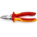 Knipex Crimp Tool for Wire Ferrules 180mm, 1000V Insulated, VDE Certified 97 78 180 T