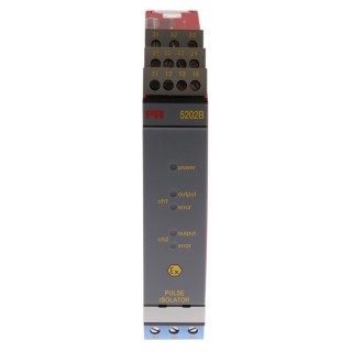 PR Electronics 2 Channel Galvanic Barrier Pulse IECEx ATEX DIN Rail Mount 21.6-300V AC 400mA 5202B4