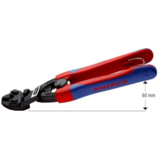 Knipex Chrome Vanadium Steel Compact Angled Bolt Cutter 200 mm 6 mm Cutting Capacity 71 22 200 T