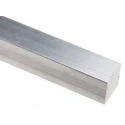 RS PRO Metal Bar Square Bar 20 mm Width 20 mm Height 1 m Length 6082-T6 Aluminum Alloy 310 MPa Tensile Strength 136-8736