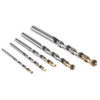 Dormer 5-Piece High Speed Steel Twist Drill Bit Set for Multi-Material, 4 mm to 10 mm A08910