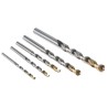 Dormer 5-Piece High Speed Steel Twist Drill Bit Set for Multi-Material, 4 mm to 10 mm A08910
