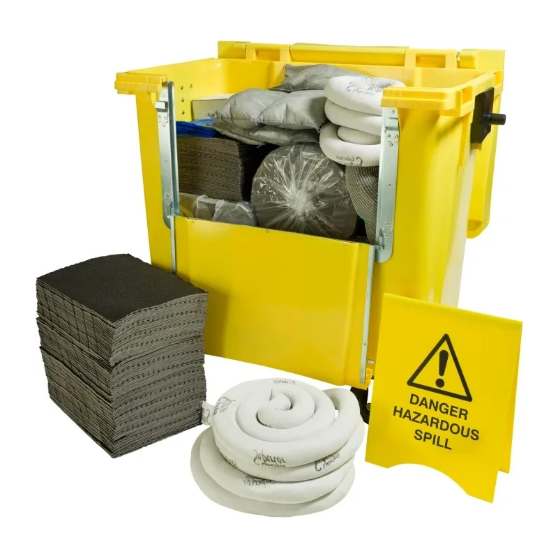 RS PRO 600 L Maintenance Spill Kit Mobile Spill Kit with 600L Absorbent Capacity 1.4m Length 1.32m Height 800mm 136-7566