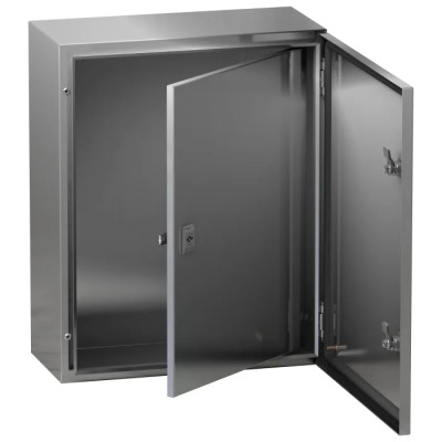 Schneider Electric PanelSeT Accessoires Series Lockable Steel RAL 7035 Single Door 400 mm H x 300 mm W x 300 mm L NSYPIN43