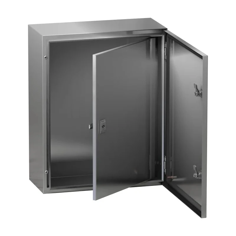 Schneider Electric PanelSeT Accessoires Series Lockable Steel RAL 7035 Single Door 400 mm H x 300 mm W x 300 mm L NSYPIN43