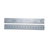 RS PRO 300 mm Rigid Steel Ruler Imperial and Metric Satin Chrome Finish 136-8084