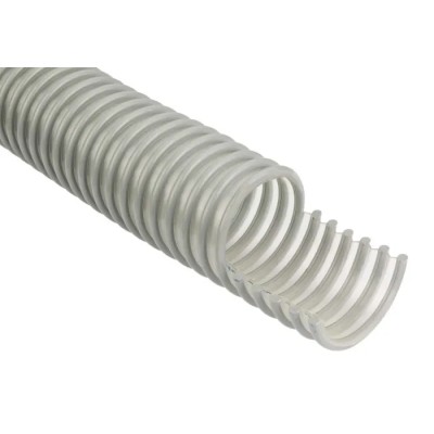 Contitech Grey Polyvinyl Chloride Polyurethane Reinforced Flexible Ducting 63 mm ID, 10 m Length 136-9456
