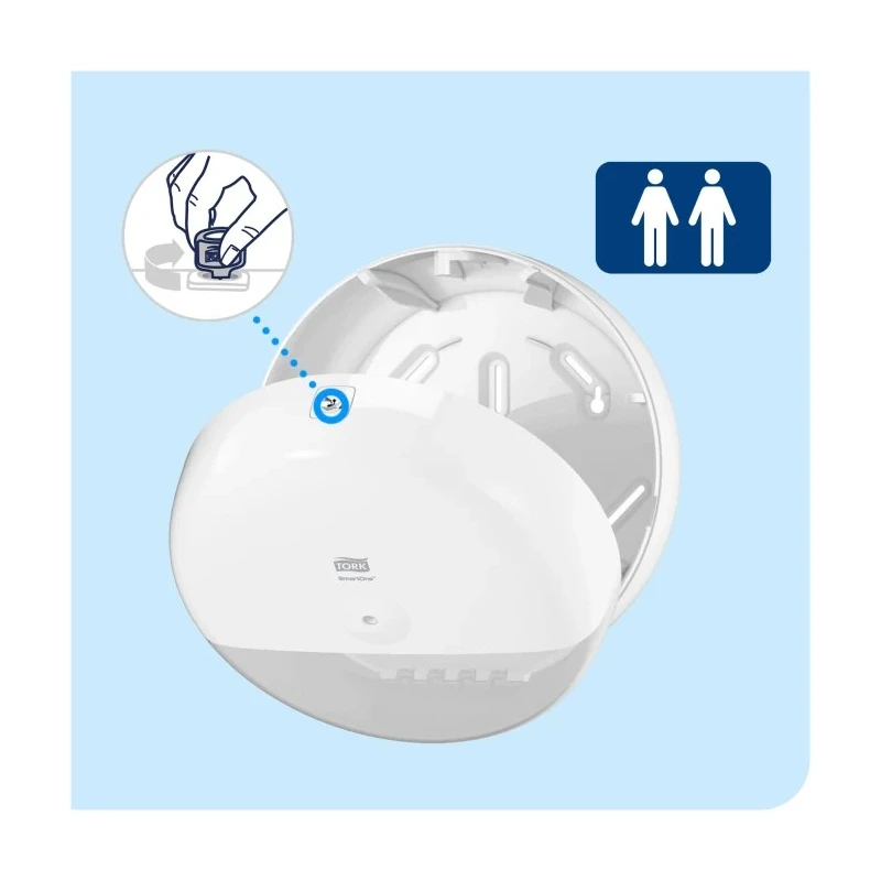 Tork White Plastic Toilet Roll Dispenser 156 mm x 219 mm x 219 mm 681000