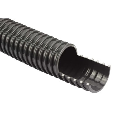 RS PRO White Grey Polyvinyl Chloride Reinforced Flexible Ducting 10 m 25.4 mm ID 136-9474