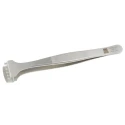 RS PRO 130mm Stainless Steel Bent Tweezer 136-9746