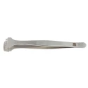 RS PRO 130mm Stainless Steel Bent Tweezer 136-9746
