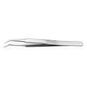 RS PRO 120mm Stainless Steel Grooved Tweezer 136-9757