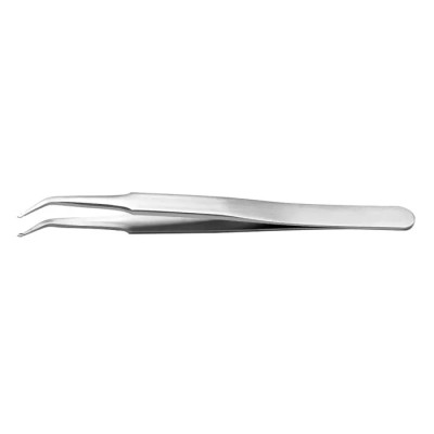 RS PRO 120mm Stainless Steel Grooved Tweezer 136-9757